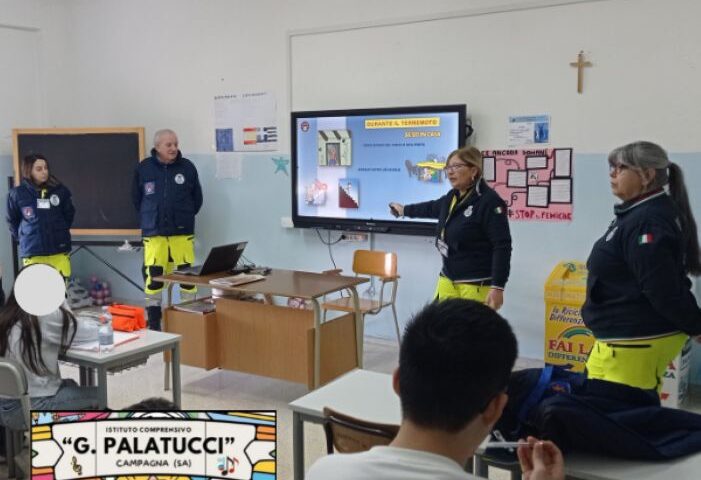 CAMPAGNA, PROGETTO SCOLASTICO “ANCHE NOI SIAMO LA PROTEZIONE CIVILE”