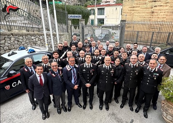 Il Generale di Divisione Canio Giuseppe La Gala in visita ai presidi dell’Arma in Costiera Amalfitana