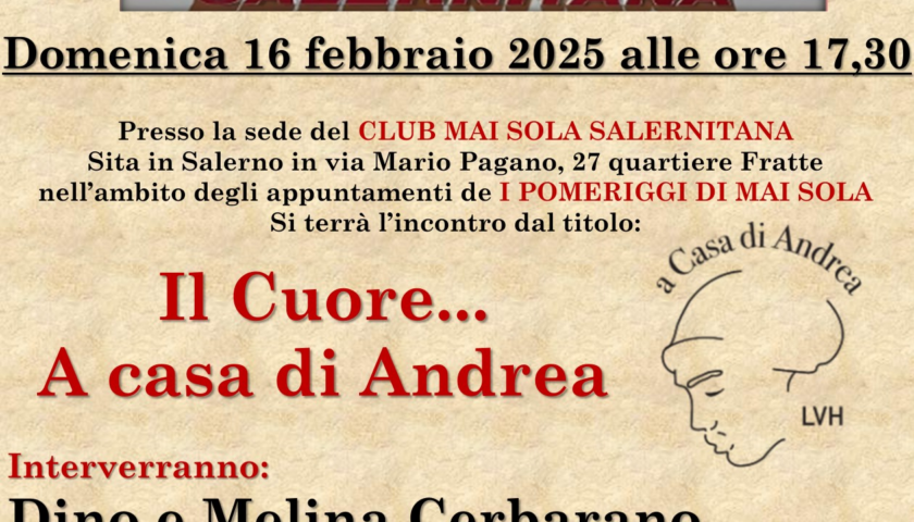 Salerno, riprendono i “Pomeriggi del Mai Sola”