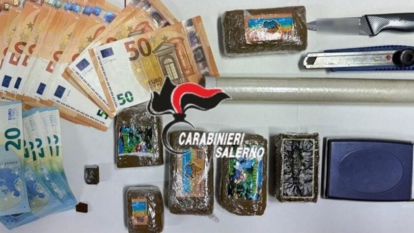 Mercato San Severino: arrestato 41enne per detenzione di hashish