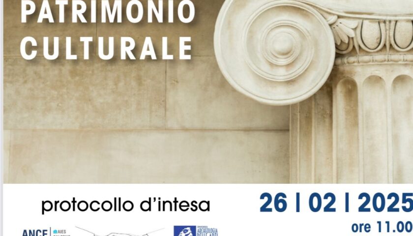 PROTOCOLLO D’INTESA ANCE SALERNO/SOPRAINTENDENZA. MERCOLEDI’ 26 FEBBRAIO LA FIRMA