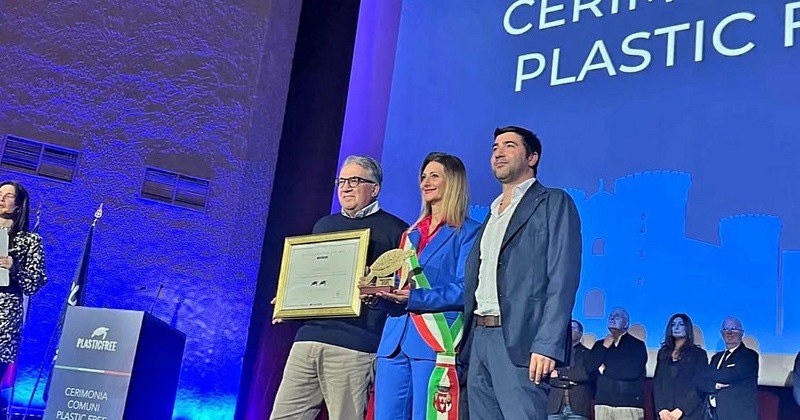 Agropoli unico comune del Salernitano alla cerimonia Nazionale Plastic Free 2025