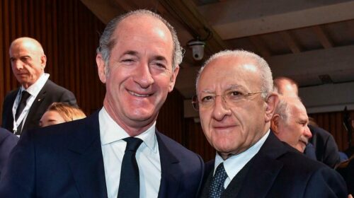 Governatori d’Italia, De Luca in calo: nel sondaggio Swg è quinto