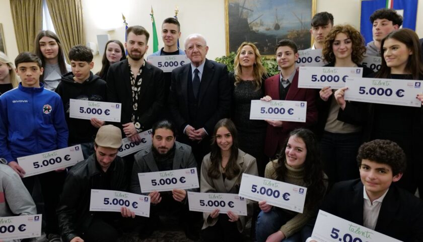 LA REGIONE CAMPANIA PREMIA I GIOVANI DI TALENTO