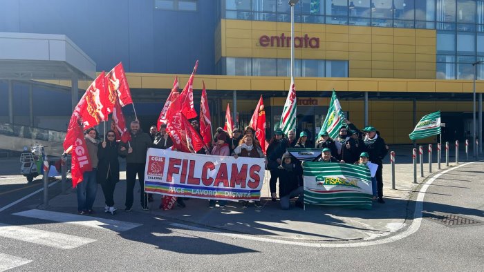 Sciopero Ikea Baronissi, la Cgil: adesione altissima dei lavoratori
