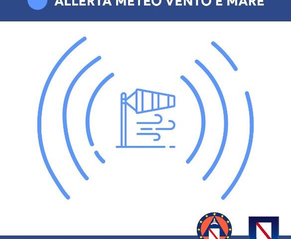 ALLERTA METEO PER VENTO FORTE E MARE AGITATO