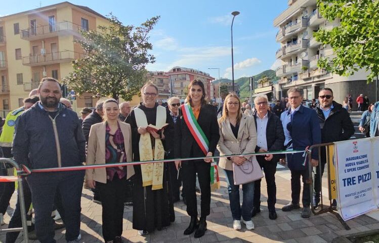  Baronissi, inaugurata la nuova viabilità a Tre Pizzi. La sindaca: “la città cambia volto”