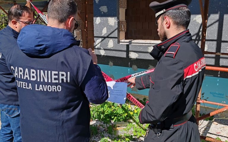 Santa Marina, sequestro di un immobile in costruzione