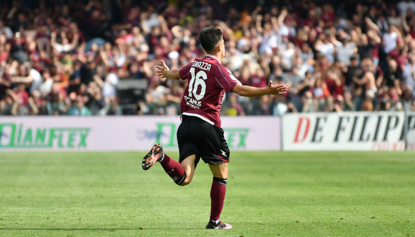 Salernitana, Corazza segna il primo gol da professionista in campionato: “Felice per tutto ma non bisogna fare calcoli”