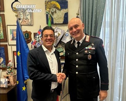 Vietri sul Mare e Cetara, il nuovo comandante dei carabinieri incontra i sindaci