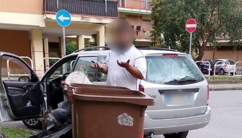 Angri, abbandona scarti di auto in viale Europa: denunciato