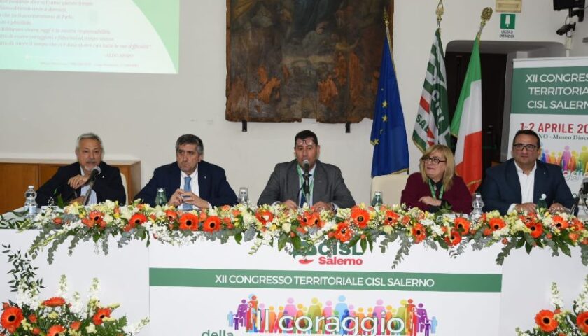 Al via il XII Congresso della Cisl Salerno: sindacato e territorio tra sfide e cambiamento