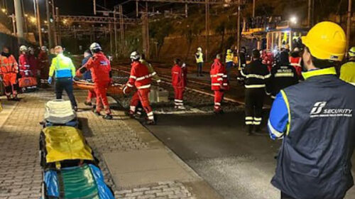 Linea ferroviaria, esercitazione protezione civile sotto la galleria Santa Lucia