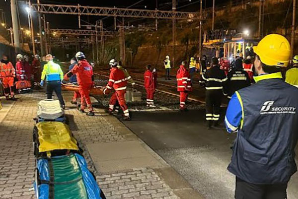 Linea ferroviaria, esercitazione protezione civile sotto la galleria Santa Lucia