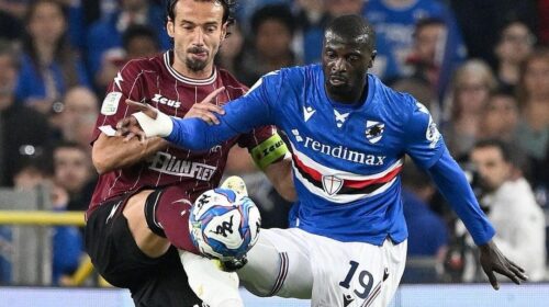 Tonfo Salernitana al Ferraris, la Samp vince con Meulensteen