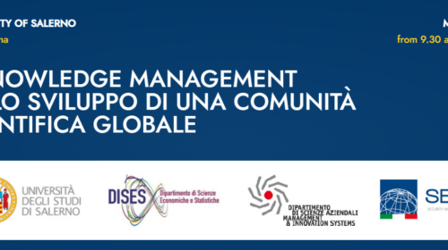 Il Knowledge Management nello Sviluppo di una Comunità Scientifica Globale Workshop internazionale – III Edizione