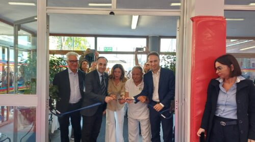 Salerno, taglio del nastro ieri della palestra all’Arbostella dopo i nuovi tatami