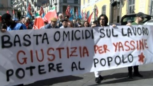 Primo Maggio a Nocera Inferore: “Basta morti sul lavoro, giustizia per Yassine”