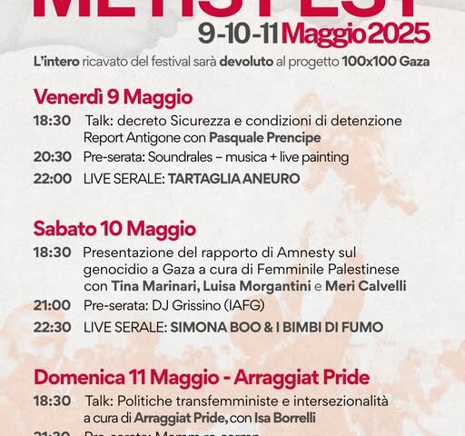 Torna il Metis Fest a Salerno con focus le nuove resistenze