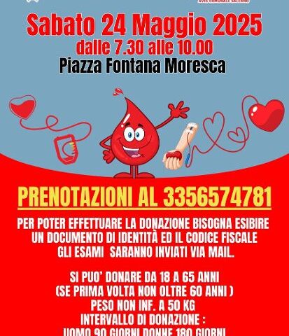Ravello, sabato Comune e Avis in piazza per donare il sangue