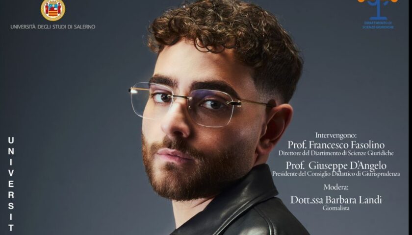 Università Salerno, Rocco Hunt incontra il Dipartimento di Scienze Giuridiche
