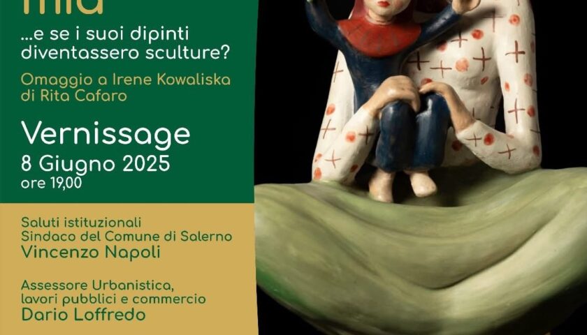 Salerno, a Santa Apollonia mostra della scultrice Rita Cafaro “Casa mia, mamma mia”