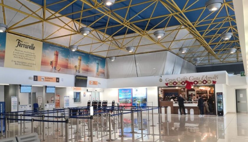 Aeroporto Salerno, in un anno 400mila viaggiatori