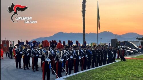 SALERNO, 211° ANNUALE DI FONDAZIONE DELL’ARMA DEI CARABINIERI: CERIMONIA MILITARE