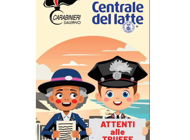Accordo collaborazione tra l’Arma dei carabinieri e la Centrale del Latte di Salerno: “Insieme contro le truffe”