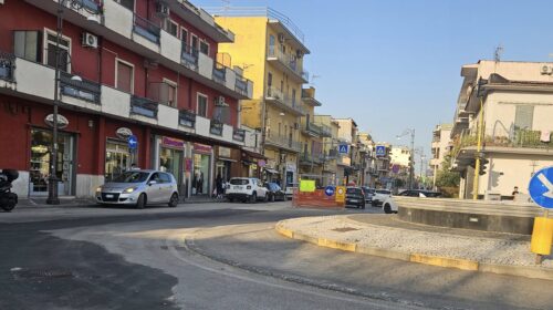 Scafati, ampliamento rete fognaria: riaperta una corsia di corso Nazionale
