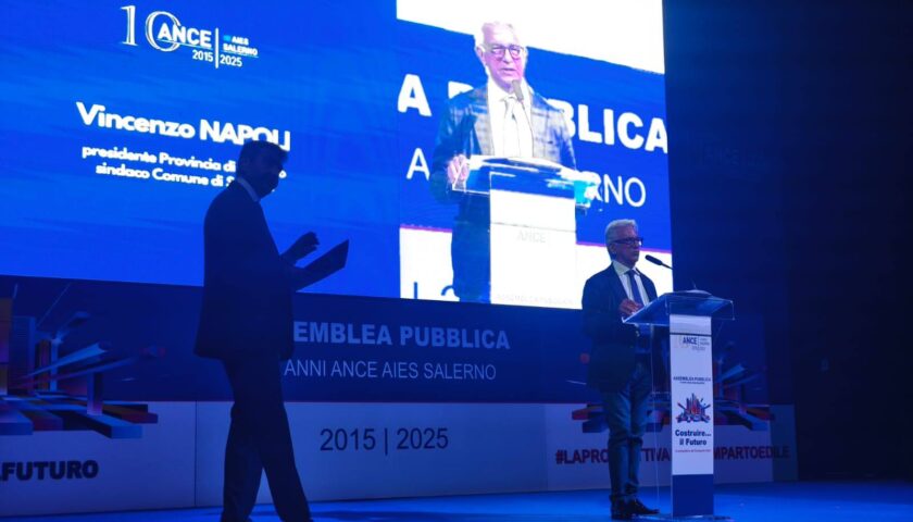 Salerno, il sindaco Napoli all’assemblea Ance Aies: “Ora sconfiggere la piaga degli incidenti sul lavoro”