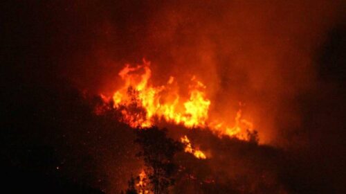 Salerno, notte di incendio nei dintorni del castello Arechi