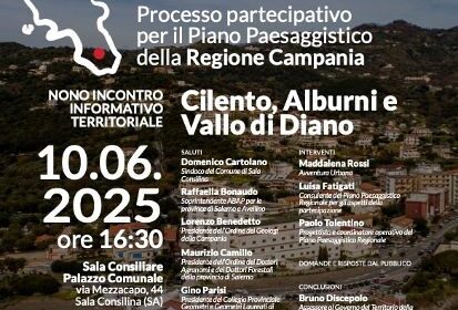 PAESAGGI IN FORMAZIONE A SALA CONSILINA:  IL COLLEGIO DEI GEOMETRI DI SALERNO PRESENTE CON IL PRESIDENTE PARISI