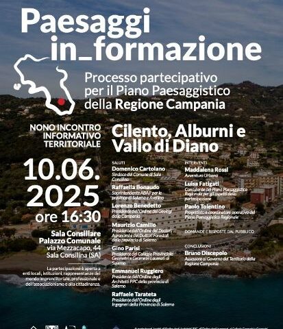 PAESAGGI IN FORMAZIONE A SALA CONSILINA:  IL COLLEGIO DEI GEOMETRI DI SALERNO PRESENTE CON IL PRESIDENTE PARISI