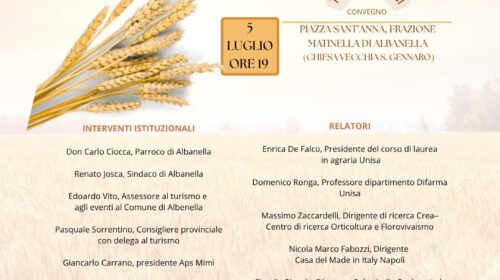 Albanella, “Coltivazioni di cereali: innovazione nella tradizione”
