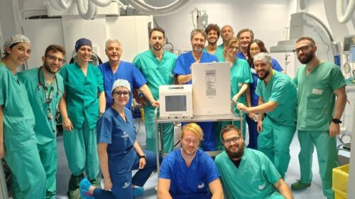 In ospedale a Eboli eseguito un accesso radiale durante una denervazione renale registrato tramite il sistema OneView