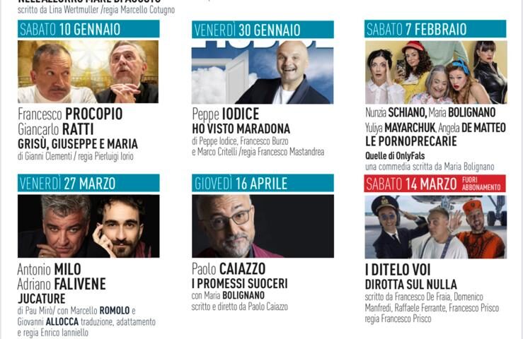 Pagani, torna il teatro che emoziona: una nuova stagione tra volti amati e debutti attesi