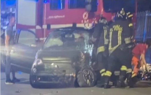 Notte di paura a Sala Consilina, auto si schianta contro un muretto: 24enne in gravi condizioni