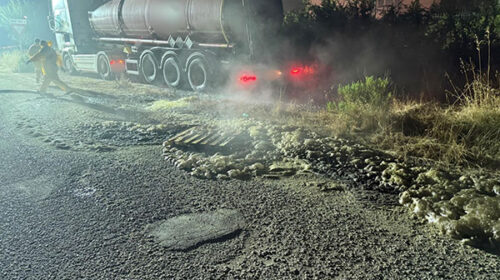 Camion perde acido cloridrico, paura a San Pietro al Tanagro