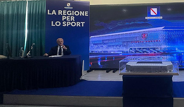 Stadio Arechi, De Luca: lavoreremo anche di notte