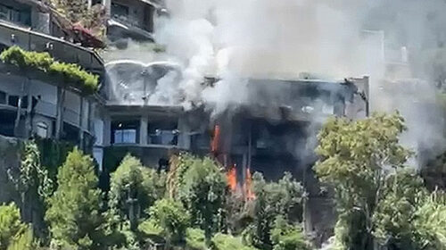 Paura a Positano per un incendio al primo piano dell’Hotel San Pietro