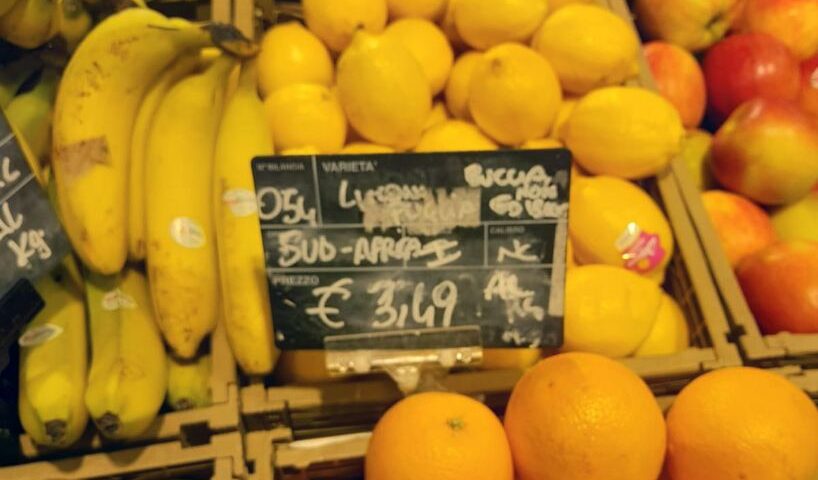 Denuncia di Coldiretti Campania: attenti ai limoni africani dalla buccia non commestibile