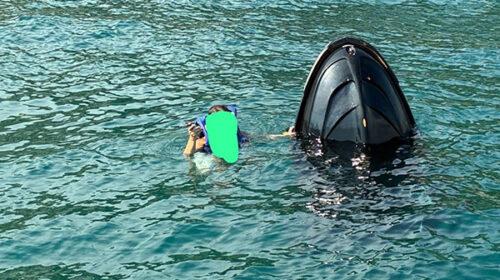 Vietri sul Mare, moto d’acqua rischia di affondare: bagnante salvato dalla Guardia Costiera