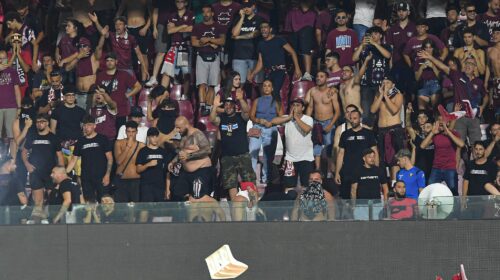 Salernitana, decisione del Viminale: trasferte senza tifosi per 4 mesi