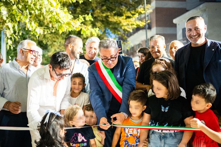 Sarno, inaugurata nuova area giochi in piazza Marconi