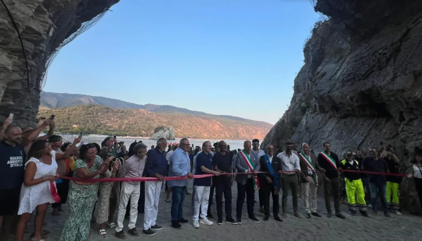 Palinuro, riaperto l’Arco Naturale: la cerimonia dopo il restyling