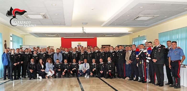 Salerno, visita di saluto del comandante della Legione carabinieri Campania Canio Giuseppe La Gala