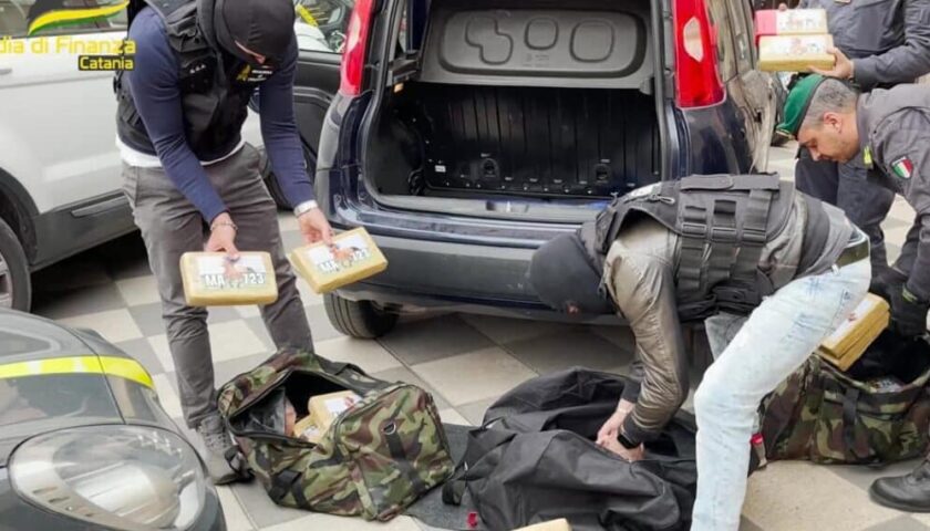 Dall’Agro nocerino a Catania con 64 kg di cocaina, alla sbarra 30enne di San Valentino Torio