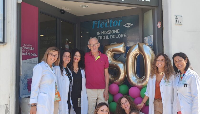 Grande festa a Baronissi per i 50 anni della Farmacia Pagliara