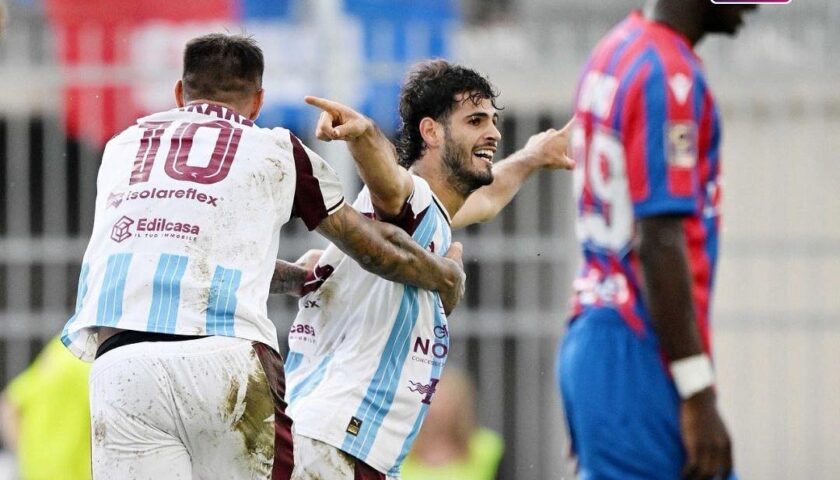 Quirini nel recupero salva Salernitana e primato